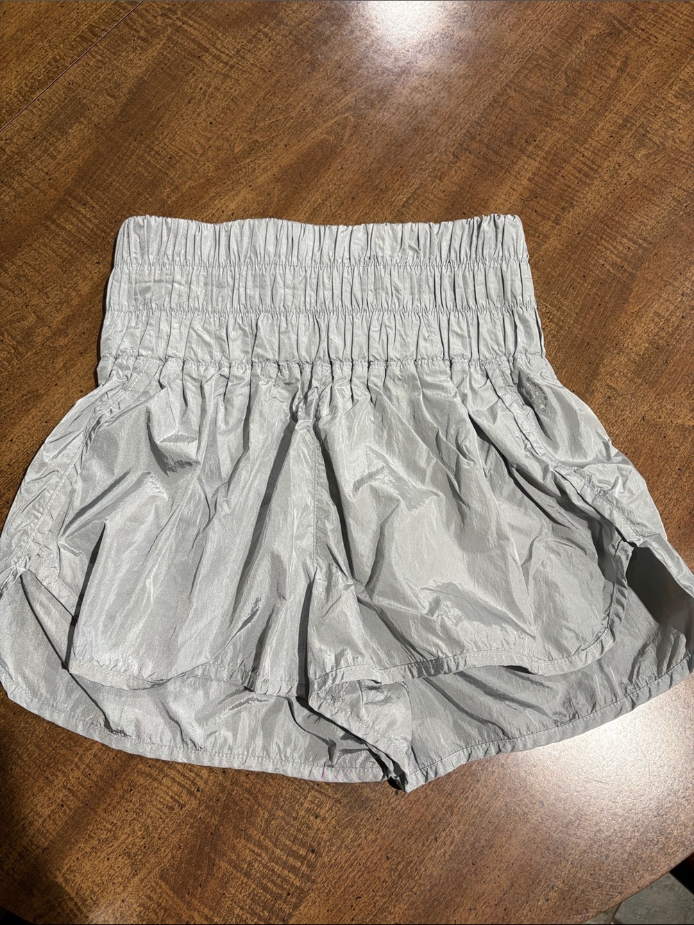 5 for $35 - Free Prople S Light Gray Women's High-Waist Elastic Shorts